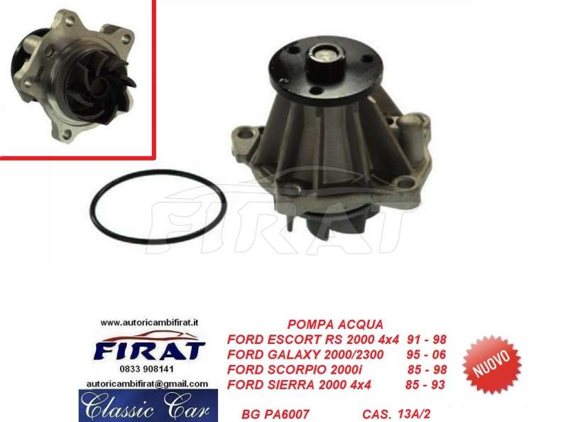 POMPA ACQUA FORD ESCORT RS 2000 4X4 (PA6007)